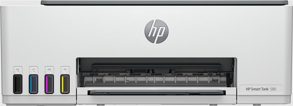 HP Smart Tank 580 All-in-One Printer, Home and home office, Print, copy, scan, Wireless; High-volume printer tank; Print from phone or tablet; Scan to PDF