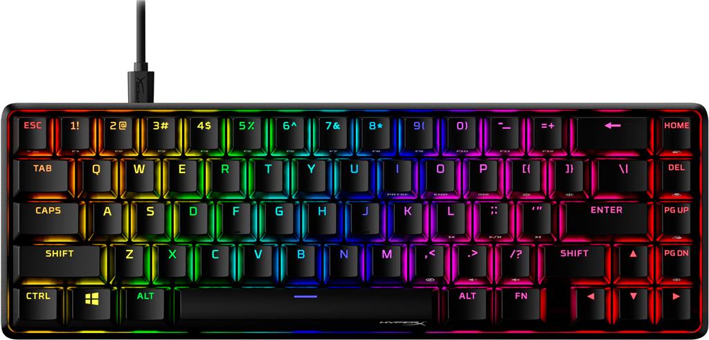HP HyperX Alloy Origins 65 - Mechanical Gaming - HX Red (US Layout) keyboard USB US English Black