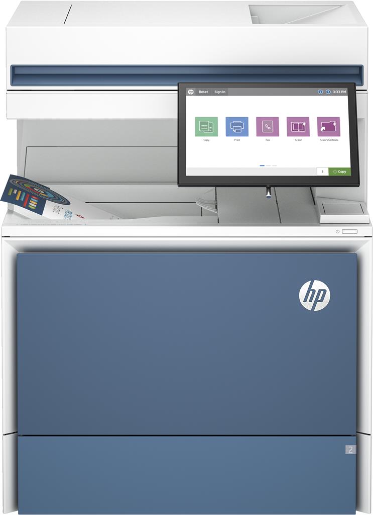 HP Color LaserJet Enterprise Flow MFP 6800zf Printer, Print, copy, scan, fax, Flow; Touchscreen; Stapling; TerraJet cartridge