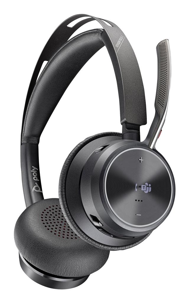 HP Poly Voyager Focus 2 Microsoft Teams Certified USB-C-C Headset +USB-C/A Adapter