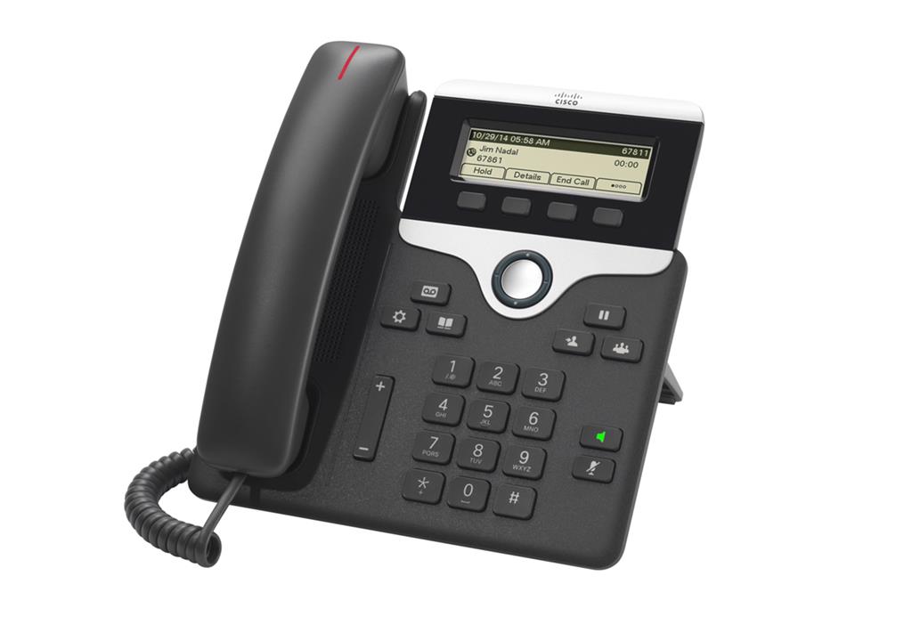 Cisco 7811 IP phone Black, Silver 1 lines LED
