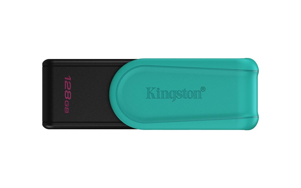 Kingston Technology DataTraveler 128GB Portable USB 3.2 Gen 1 Exodia S (Black/Turquoise)