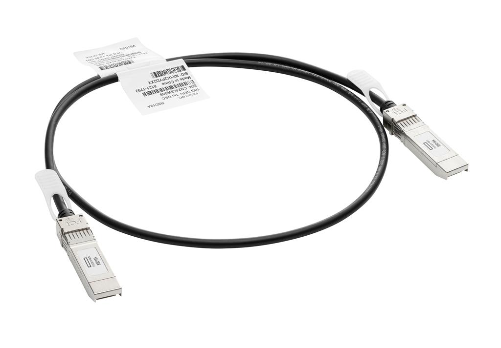 Aruba, a Hewlett Packard Enterprise company 10G SFP+ / SFP+ 1m InfiniBand cable SFP+ Black