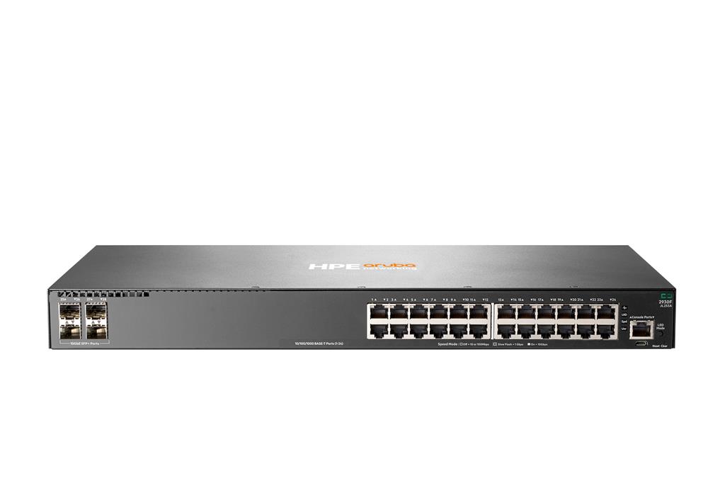 Hewlett Packard Enterprise Aruba 2930F 24G 4SFP Managed L3 Gigabit Ethernet (10/100/1000) Gray 1U