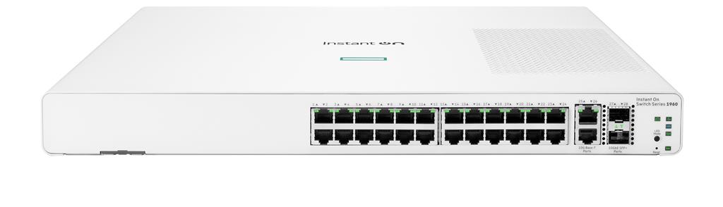 Hewlett Packard Enterprise Aruba Instant On 1960 24G 2XGT 2SFP+ Managed L2+ Gigabit Ethernet (10/100/1000) 1U White
