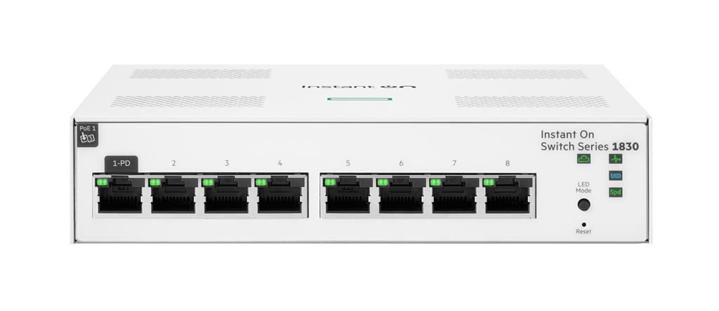 Hewlett Packard Enterprise Aruba Instant On 1830 8G Managed L2 Gigabit Ethernet (10/100/1000)