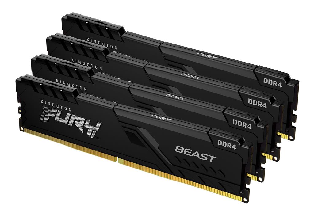 Kingston Technology FURY Beast memory module 64 GB 4 x 16 GB DDR4 3200 MHz