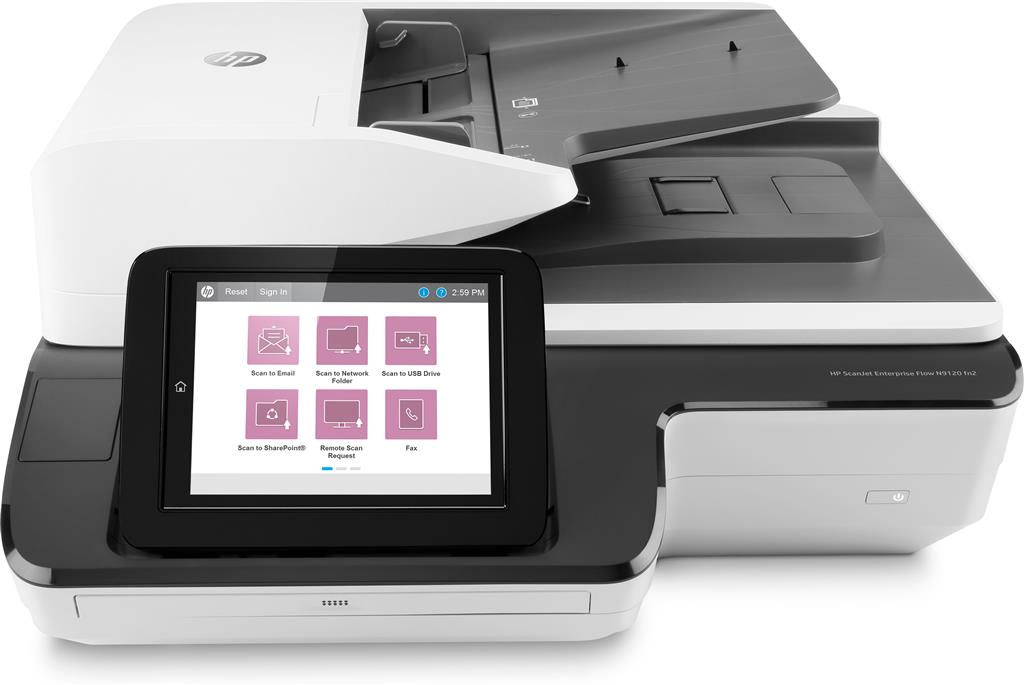 HP Scanjet Enterprise Flow N9120 fn2 600 x 600 DPI Flatbed & ADF scanner Black,White A3