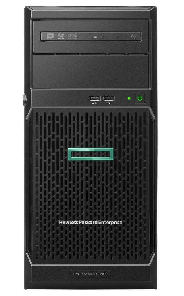 Hewlett Packard Enterprise ProLiant ML30 Gen10 server Intel  Xeon  3.4 GHz 8 GB DDR4-SDRAM 24 TB Tower (4U) 350 W