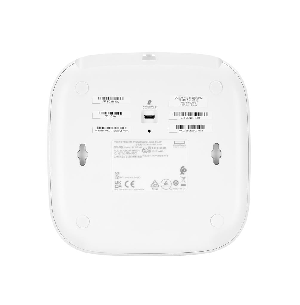 HPE Aruba Networking AP-503R-RW 1490 Mbit/s White
