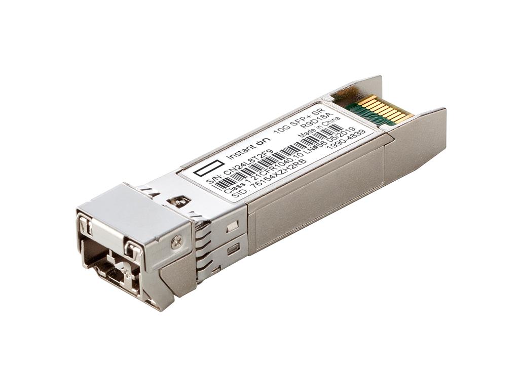 Hewlett Packard Enterprise Aruba Instant On 10G SFP+ LC SR 300m OM3 MMF network transceiver module Fiber optic 10000 Mbit/s SFP+