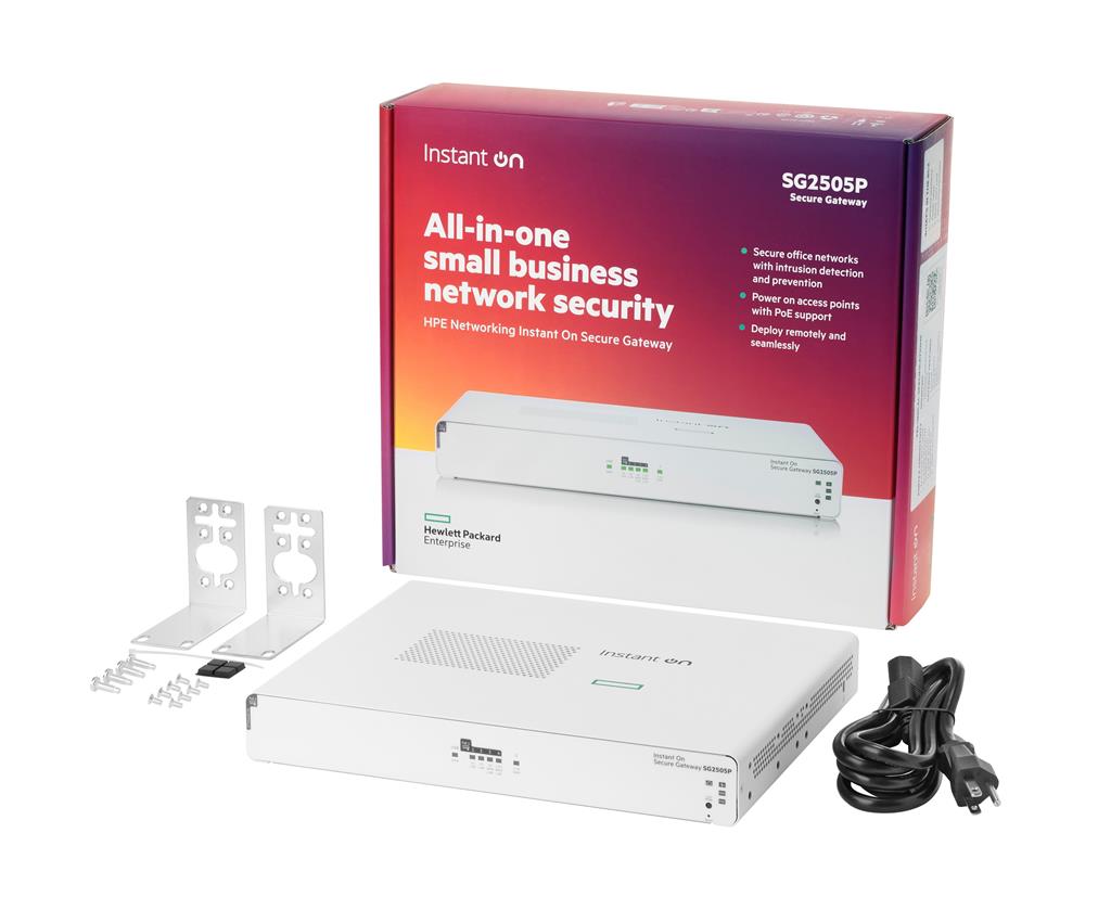 HPE Networking Instant On Secure SG2505P gateway/controller 10, 100, 1000, 2500 Mbit/s