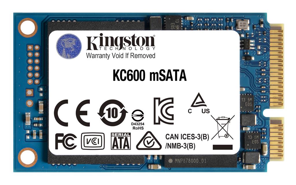 Kingston Technology KC600 mSATA 256 GB Serial ATA III Rev 3.0 3D TLC